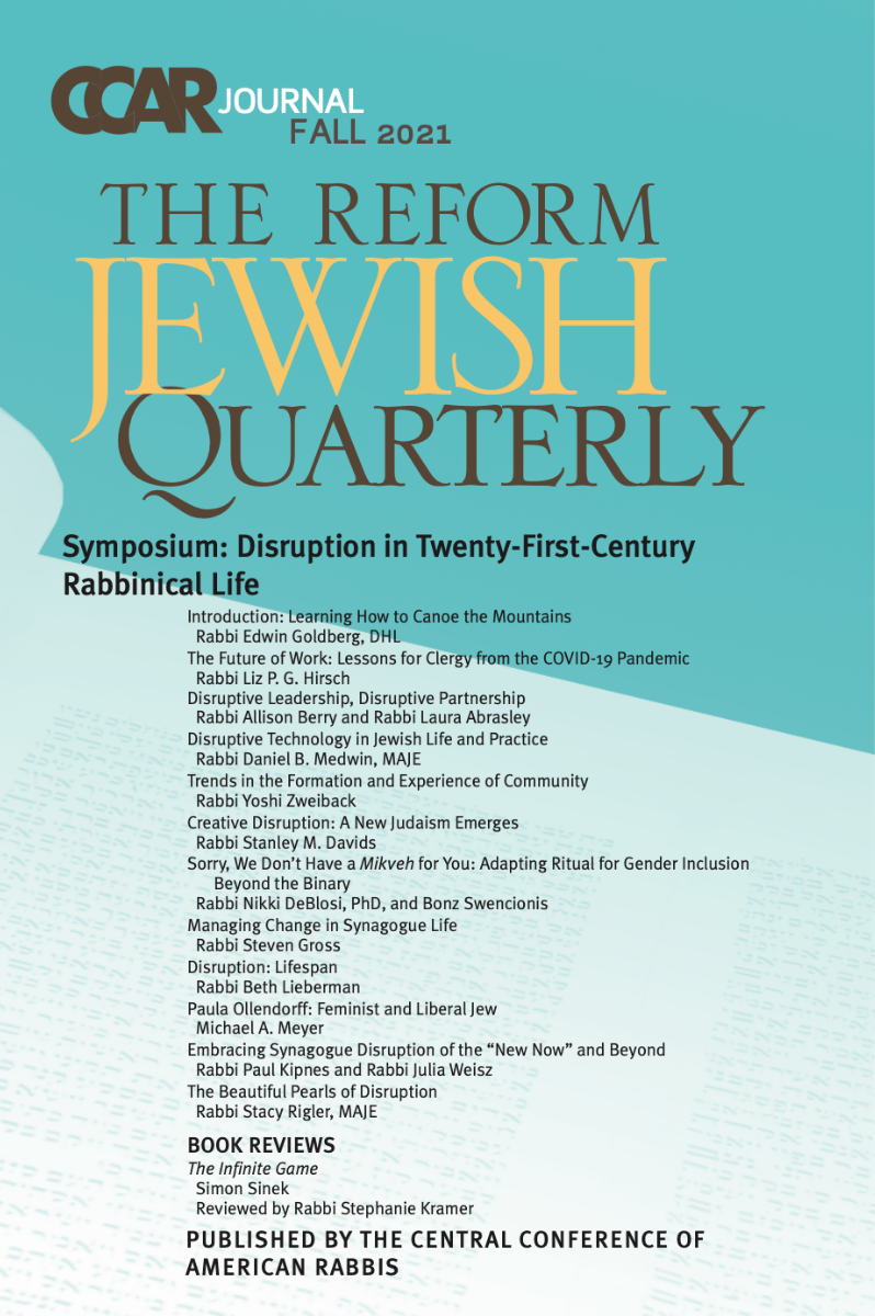 Cover of 'CCAR Journal - Fall 2021' by Elaine Rose Glickman 