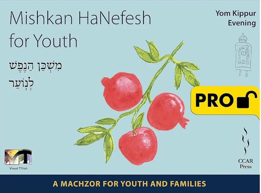 Cover of 'Mishkan HaNefesh for Youth Visual Tfilah - Yom Kippur - Evening -  Pro' by Rabbi Melissa Buyer-Witman and Mark  Podwal 