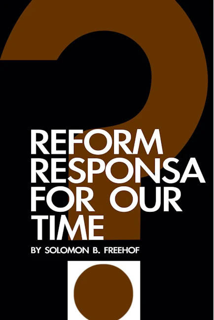 Cover of 'Reform Responsa for Our Time - PDF Electronic Version' by Solomon B. Freehof 