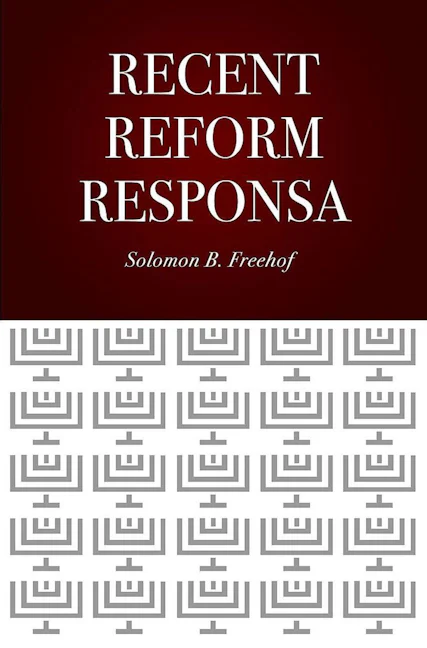 Cover of 'Recent Reform Responsa - PDF Electronic Version' by Solomon B. Freehof 