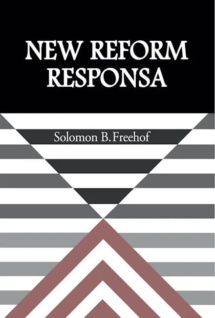 Cover of 'New Reform Responsa - PDF Electronic Version' by Solomon B. Freehof 