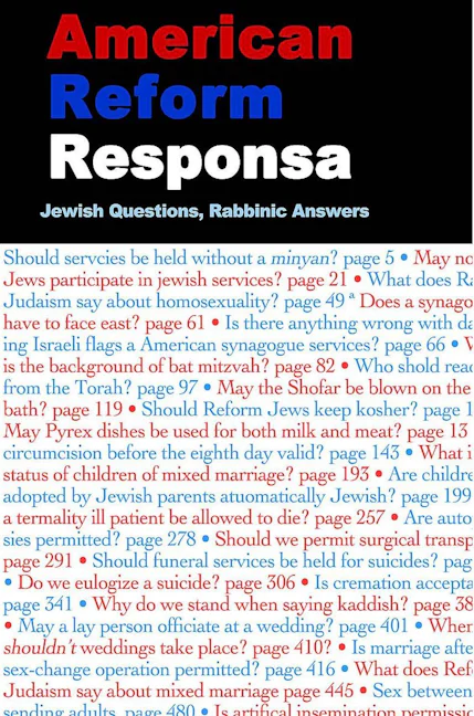 Cover of 'American Reform Responsa - PDF Electronic Version' by Walter Jacob 