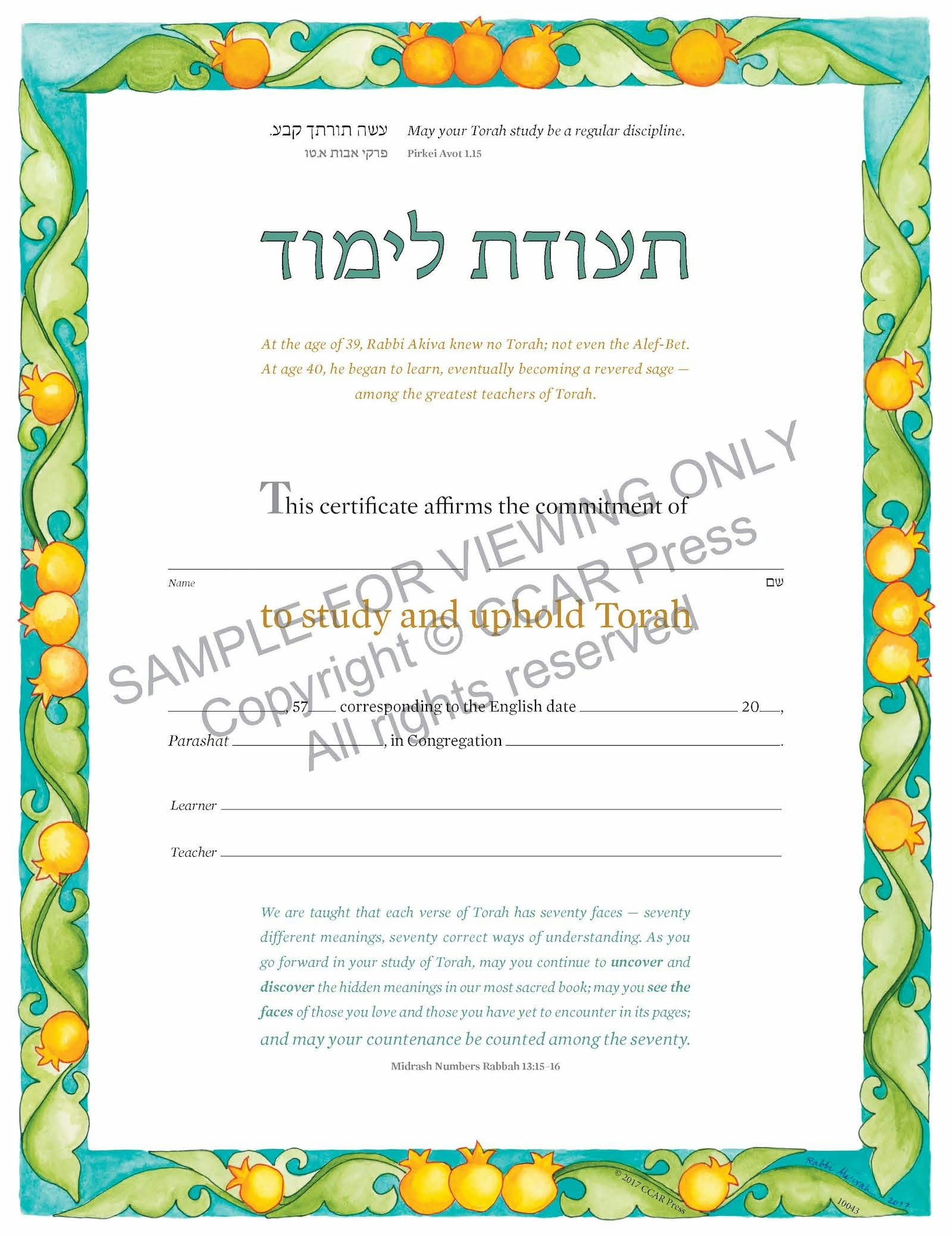 Cover of 'Adult Study Recognition, Single - Certificate (PDF Download)' 