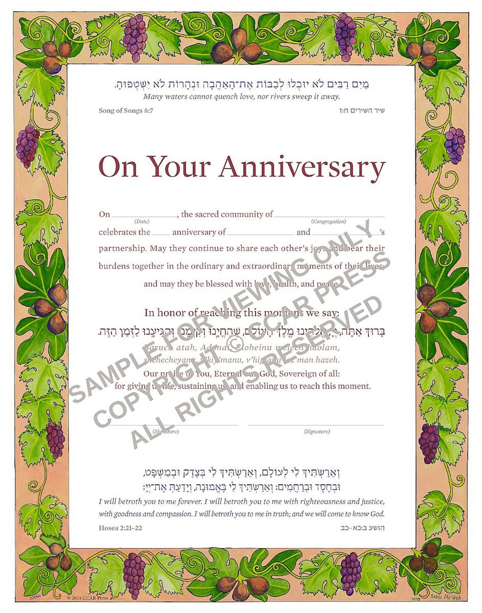 Cover of 'Significant Anniversary - Certificate' 