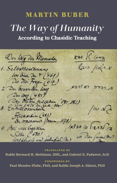 Cover of 'The Way of Humanity' by Martin Buber 