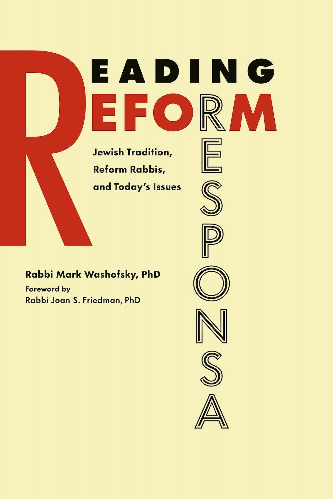 Cover of 'Reading Reform Responsa' by Mark Washofsky 