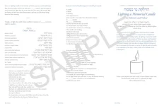 Lighting a Memorial Candle for Yahrzeit and Yizkor - interior image