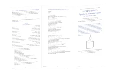 Lighting a Memorial Candle for Yahrzeit and Yizkor - interior image